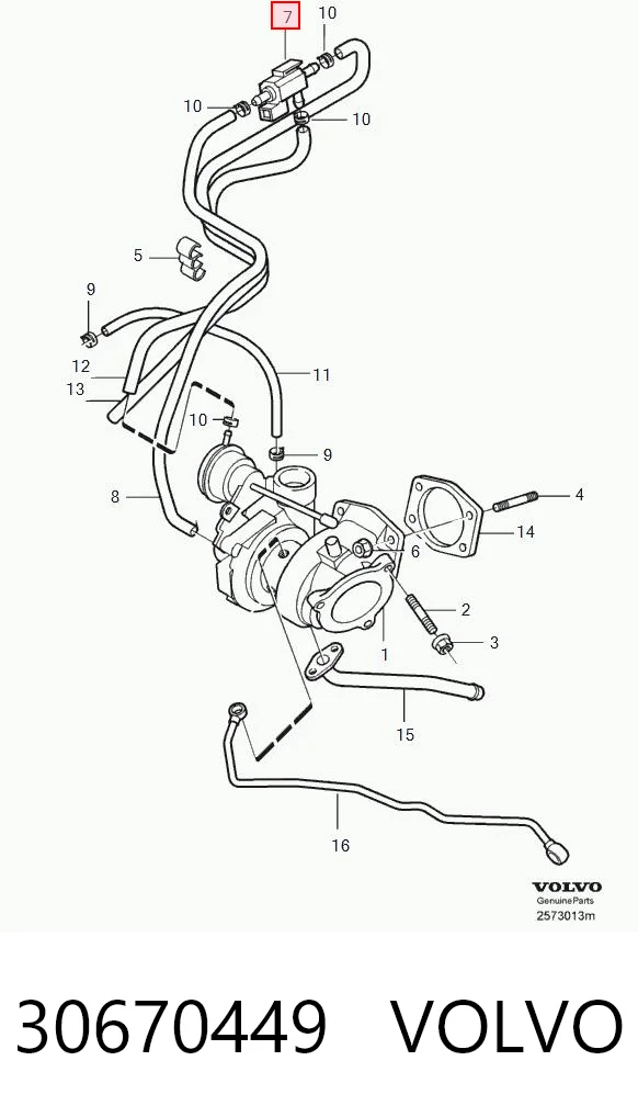 30670449 Volvo Соленоид давления наддува