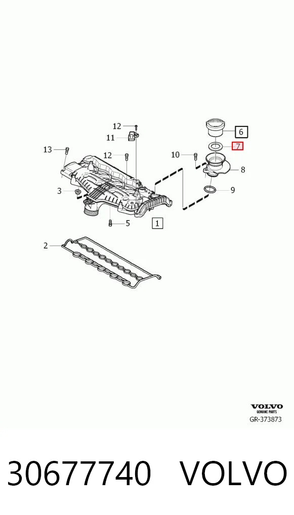 30677740 Volvo  Прокладка впускного коллектора