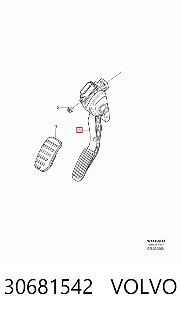 Педали газа на Volvo S80 II AS, AR
