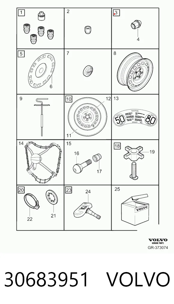 Гайка крепления колеса Dorman 8970731180 цена, от 3.91 USD