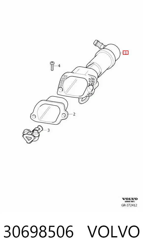 30698506 Volvo Сопло омывателя фары передней, левой