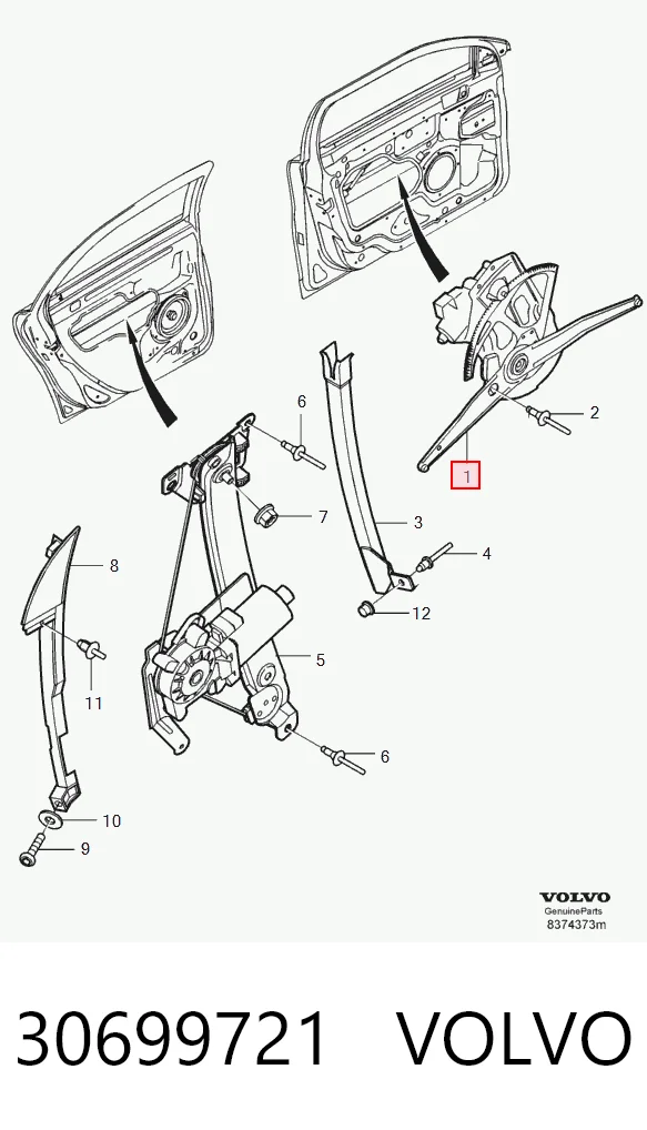 30699721 Volvo Механизм подъема стекол