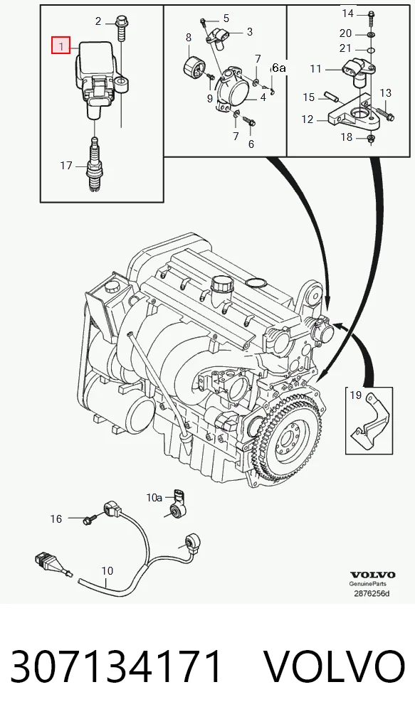 307134171 Volvo Катушка зажигания