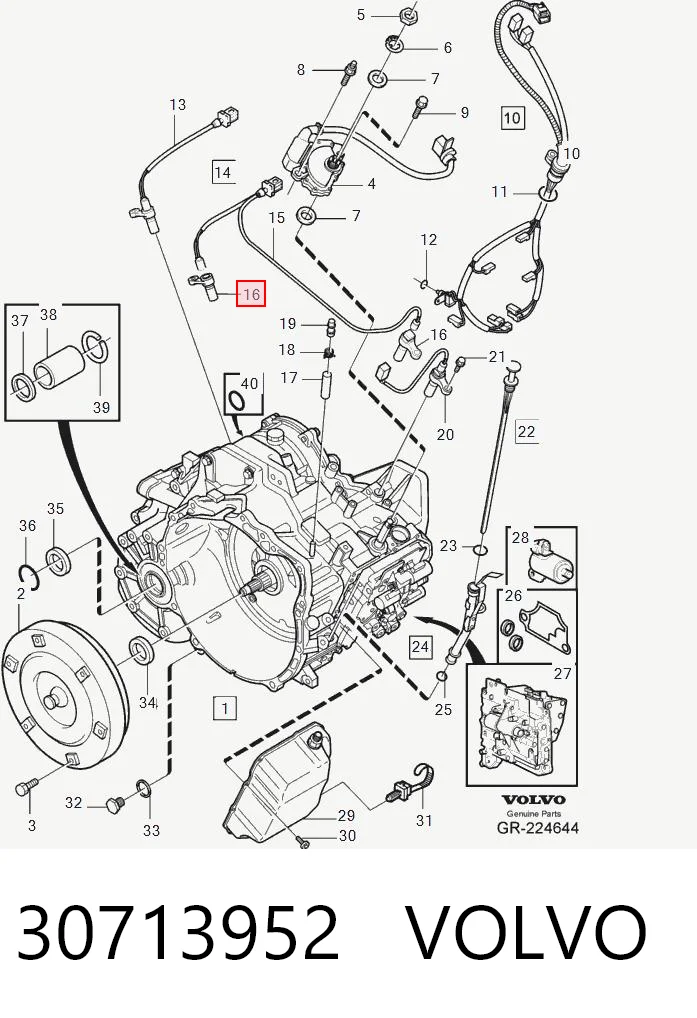 30713952 Volvo Датчик скорости спидометра