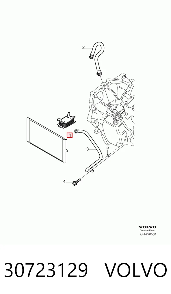 30723129 Volvo Радиатор охлаждения, АКПП