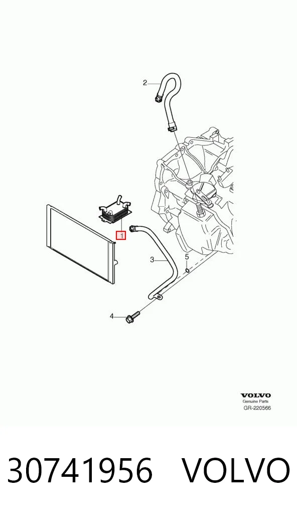 30741956 Volvo Радиатор охлаждения, АКПП