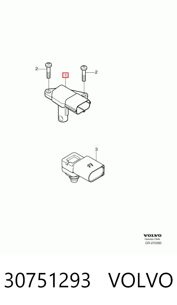 30751293 Volvo Датчик расхода воздуха