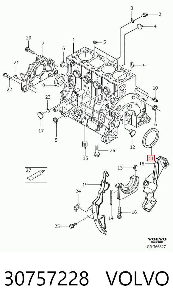 Сальник коленвала задний Case 5144800 цена, от 16.35 USD