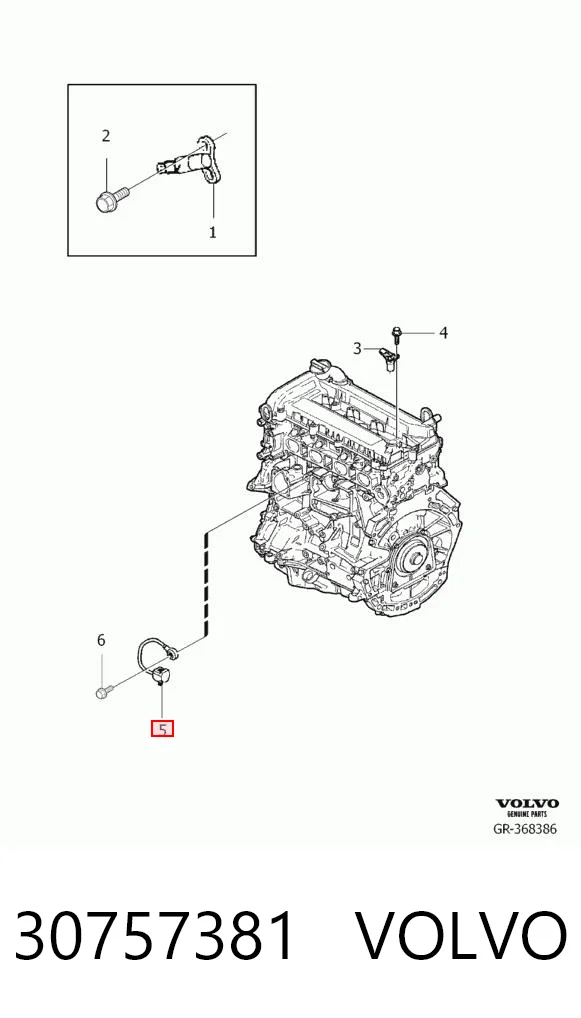 30757381 Volvo Датчик самовоспламенения