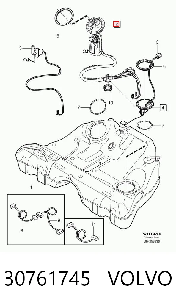30761745 Volvo Топливный насос электрический погружной