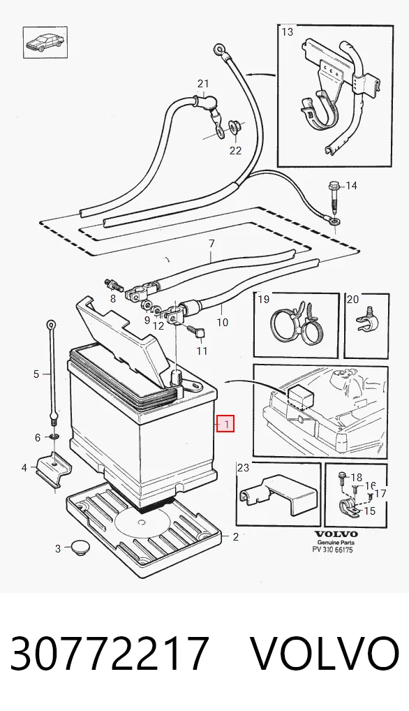 Аккумулятор PP005 Techmot
