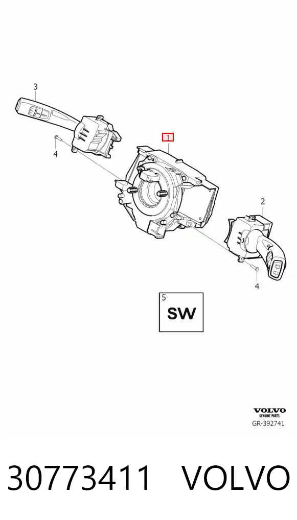 30773411 Volvo Кольцо подушки безопасности
