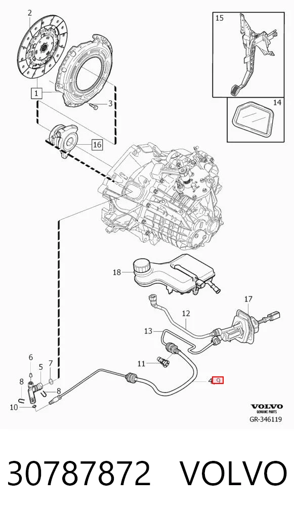 Шланг сцепления комплект Mazda BP8F41380 цена, от 49.58 USD