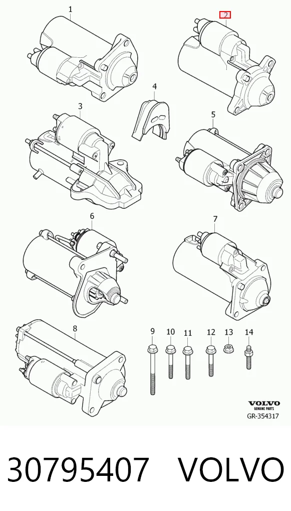 Стартер VOLVO 30795407