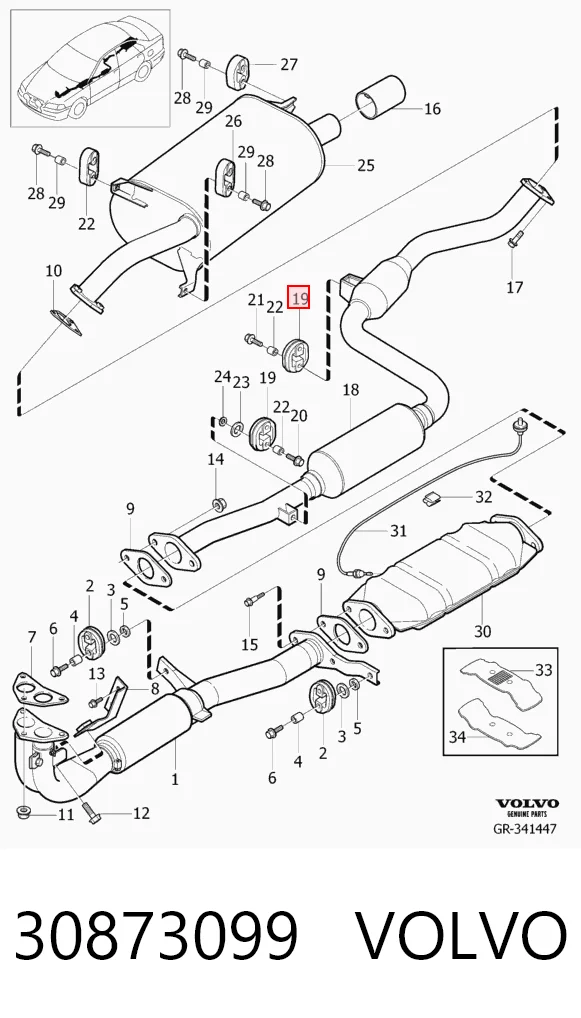  Подушка глушителя Mitsubishi Carisma 