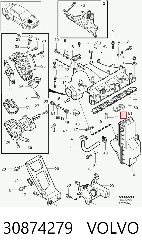  Прокладка впускного коллектора на Mitsubishi Pajero PININ H60, H70