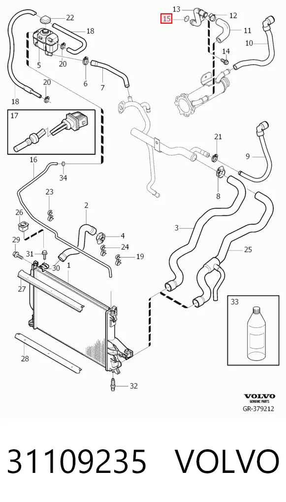 31109235 Volvo Уплотнительное кольцо, универсальное
