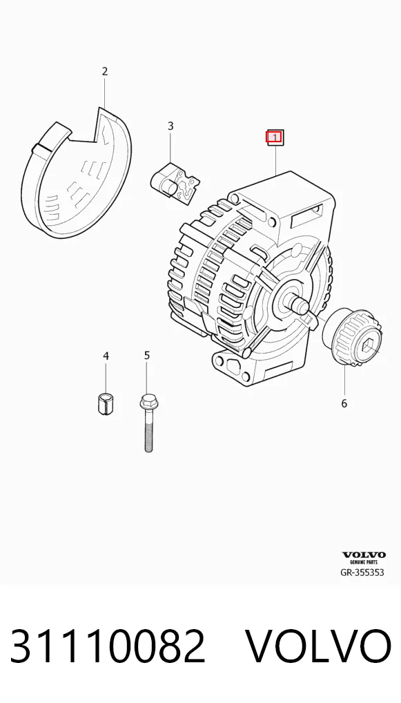 31110082 Volvo Генератор автомобильный