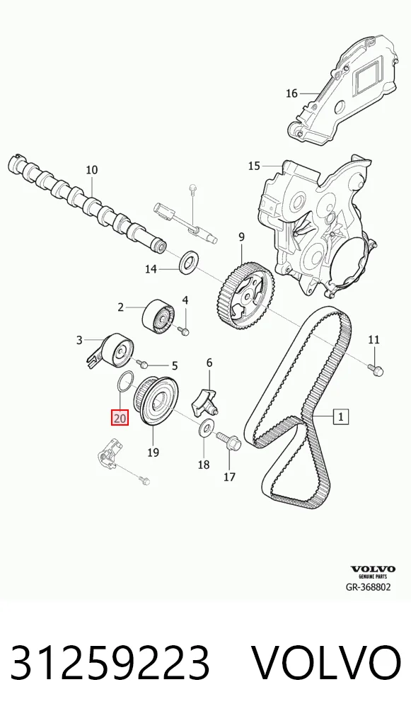 Сальник коленвала передний Toyota SU001A0554