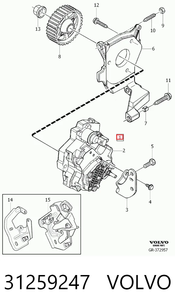 Насос топливный высокого давления (ТНВД) на Ford Fusion  JU