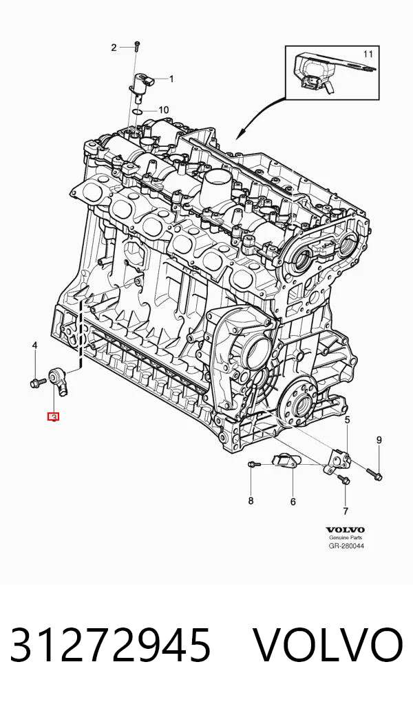 31272945 Volvo Датчик самовоспламенения