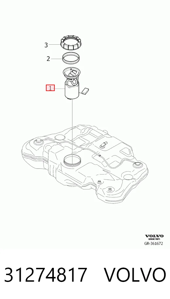 31274817 Volvo Электробензонасос