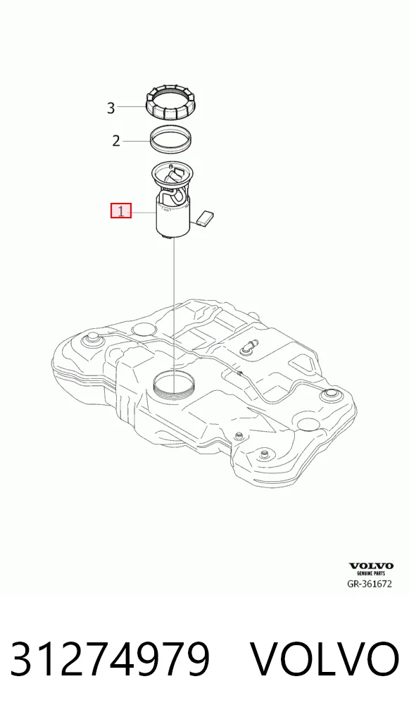 31274979 Volvo Электробензонасос