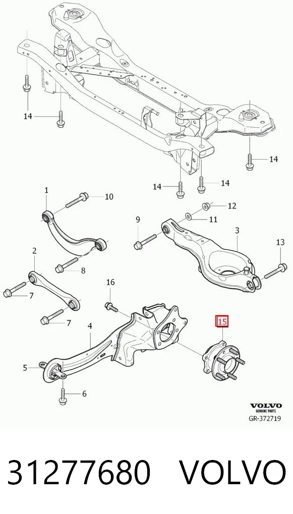 31277680 Volvo Подшипник ступицы задней