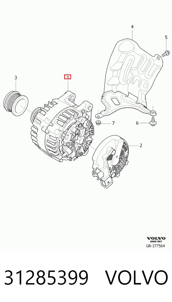 31285399 Volvo Генератор автомобильный