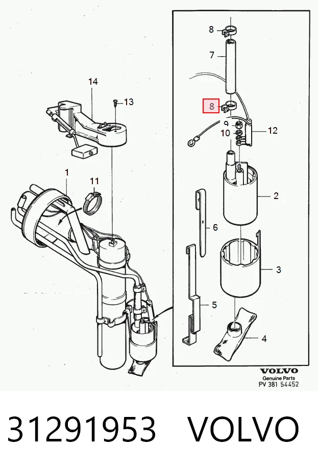 31291953 Volvo Компрессор хладагента