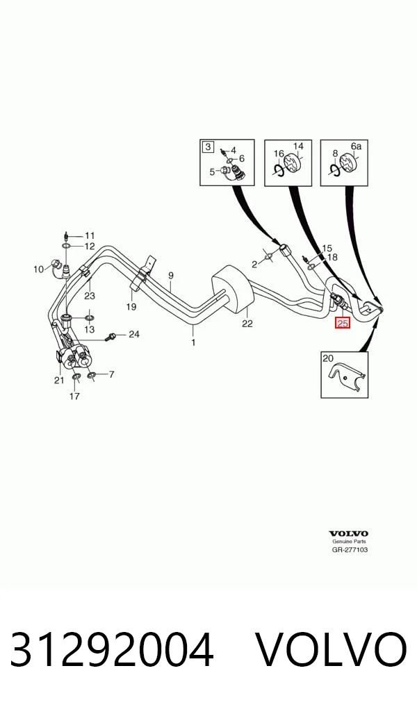 31292004 Volvo Клапан давления кондиционера
