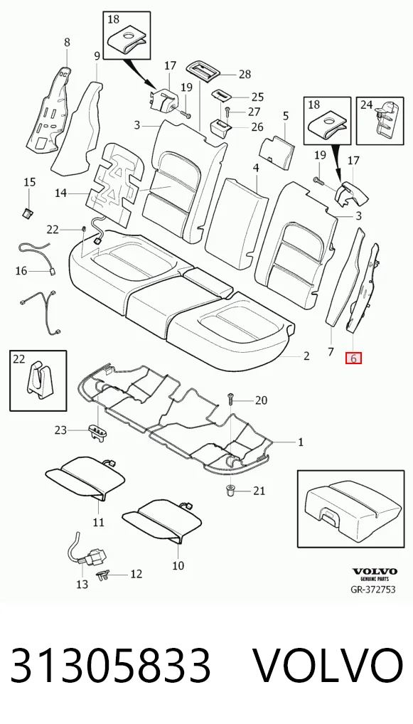 31305833 Volvo Компрессор хладагента