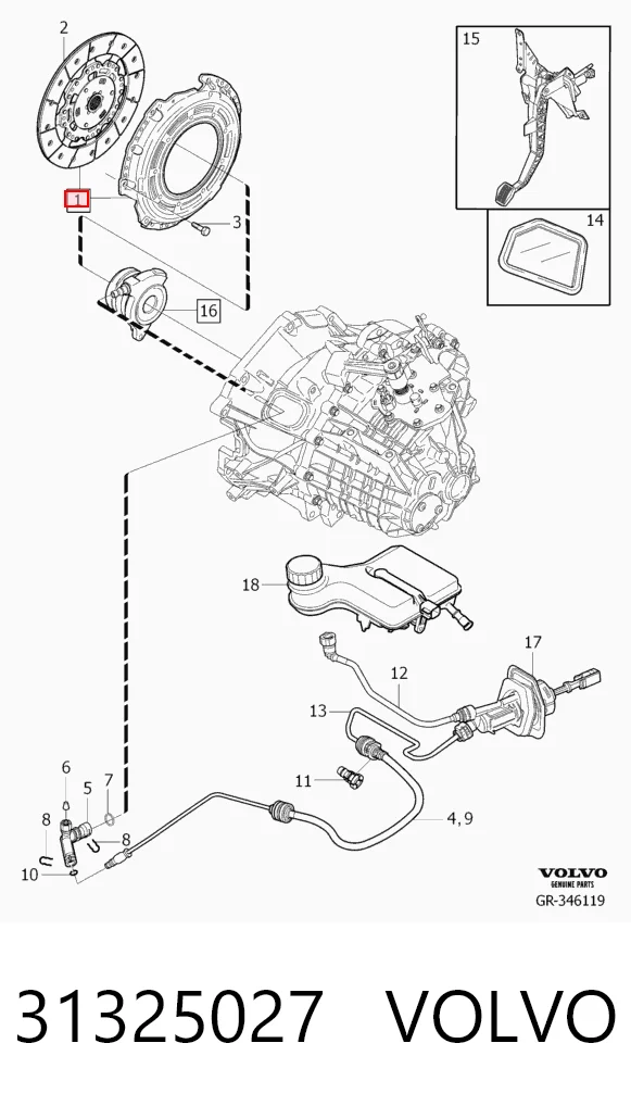 Сцепление в сборе на Volvo S80 II AS, AR