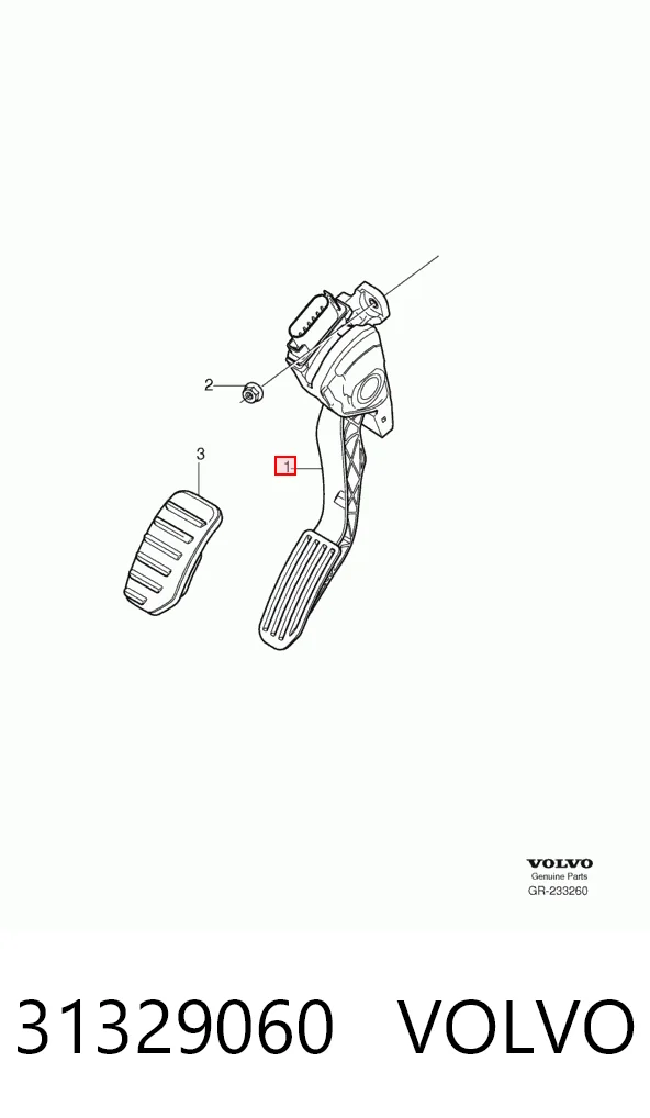 Педаль газа (акселератора) Volvo XC60 I внедорожник (156) (2008 - 2017) цена, от 50.68 USD