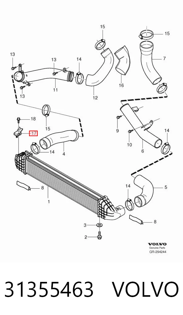 31355463 Volvo Датчик давления воздуха