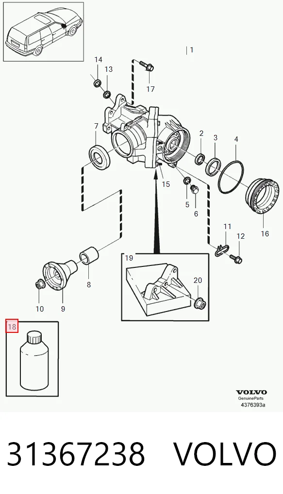 31367238 Volvo Масло в коробку передач
