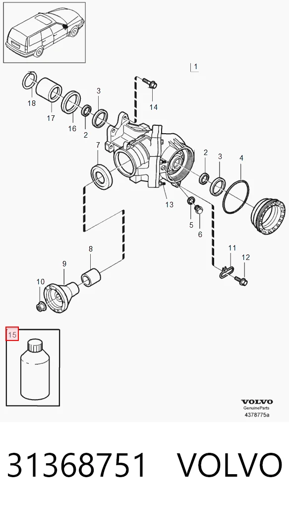 31368751 Volvo Масло в коробку передач