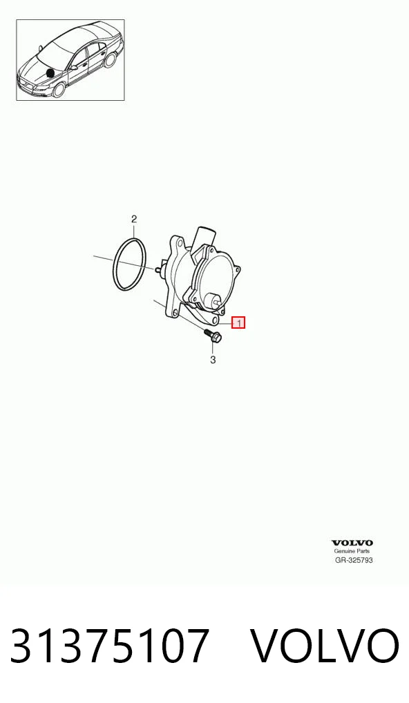 31375107 Volvo Механический вакуумный насос