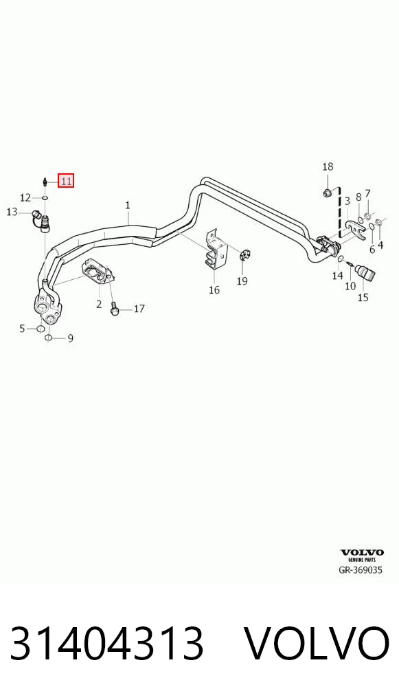 31404313 Volvo Клапан компрессора кондиционера