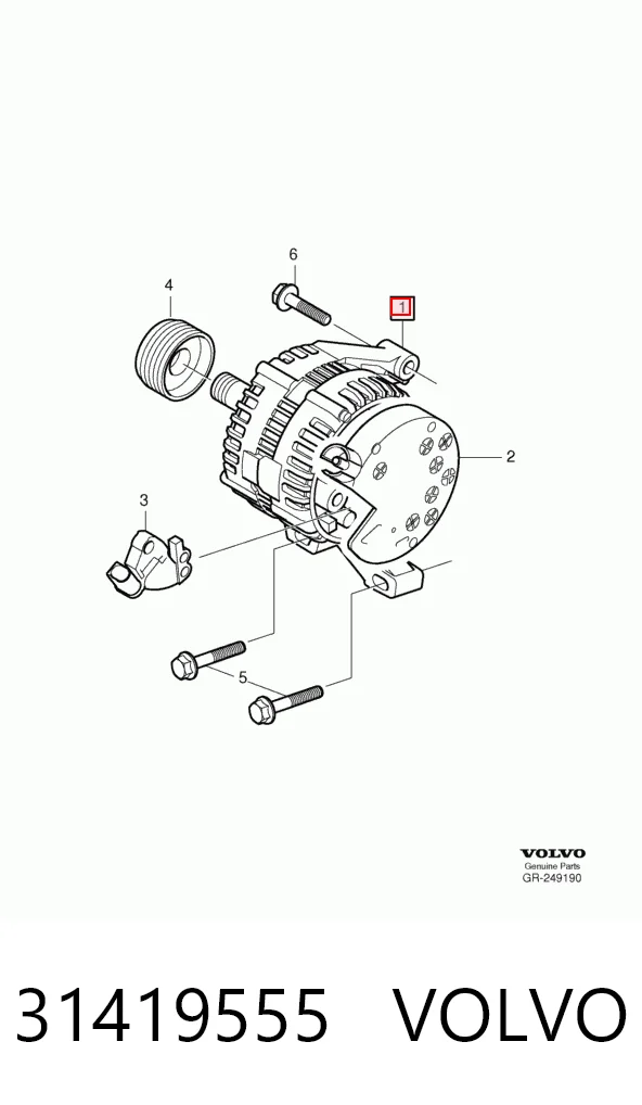 31419555 Volvo Генератор автомобильный