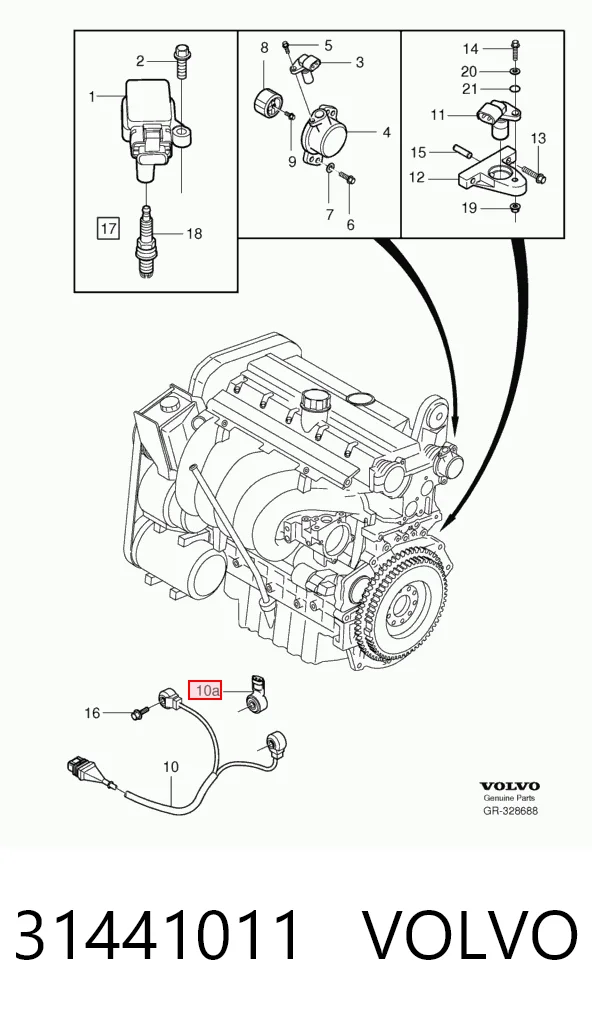 31441011 Volvo Датчик самовоспламенения