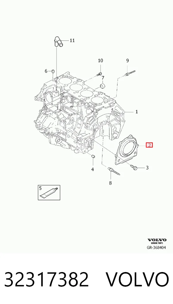 Купить MS0754003 Motus Сальник коленвала задний