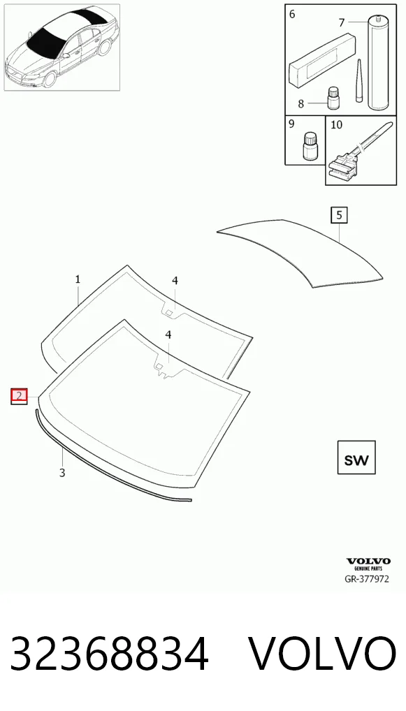 Стекло лобовое Sekurit AB63471A цена, от 559.71 USD