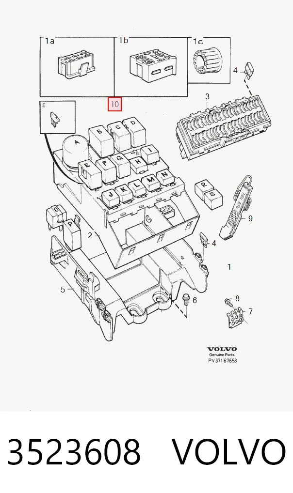 3523608 Volvo Реле электробензонасоса