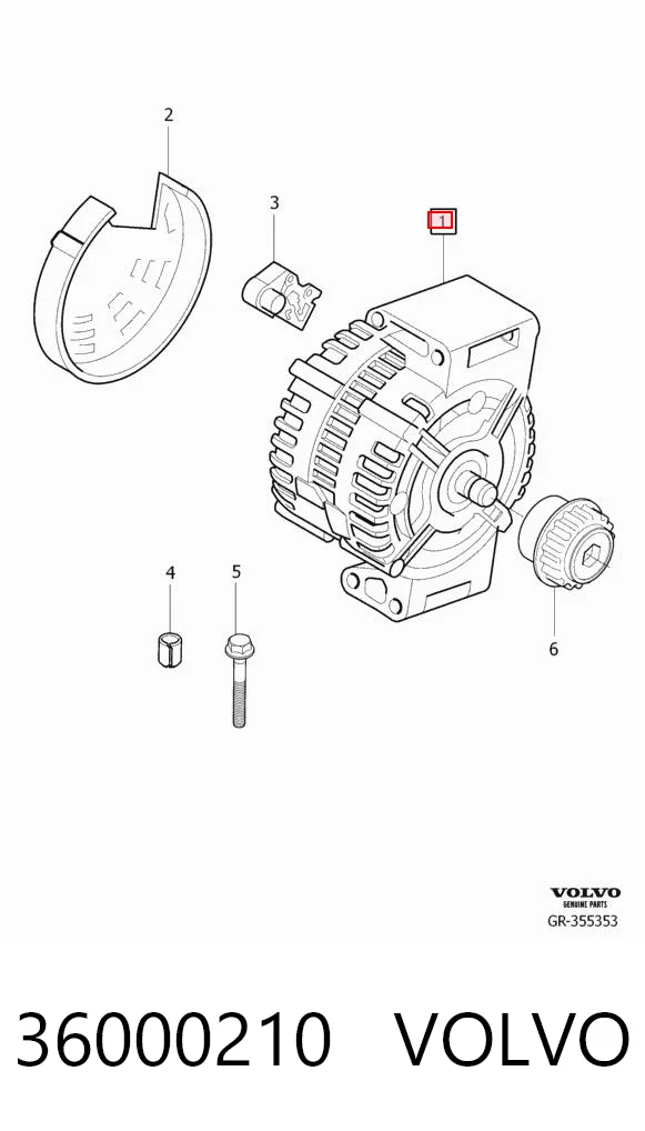 36000210 Volvo Генератор автомобильный