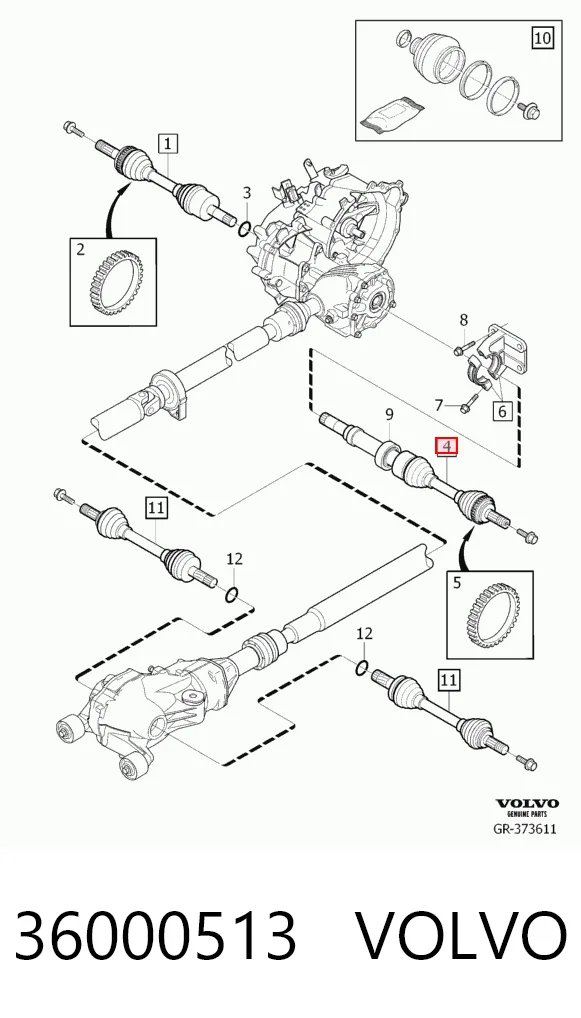 Привод передний правый Posterparts BB3392 цена, от 163.47 USD
