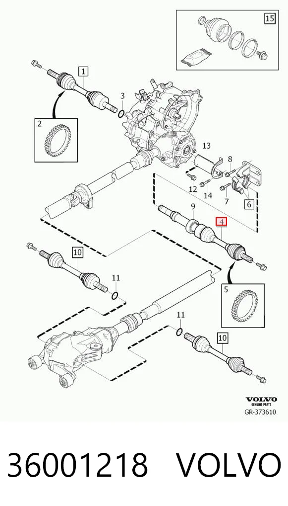 Правая полуось BB3392 Posterparts