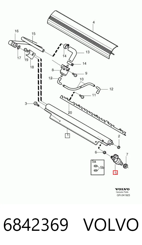 6842369 Volvo Топливные форсунки