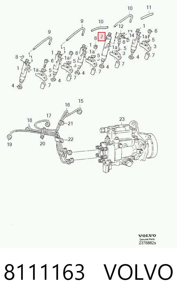 8111163 Volvo Топливные форсунки