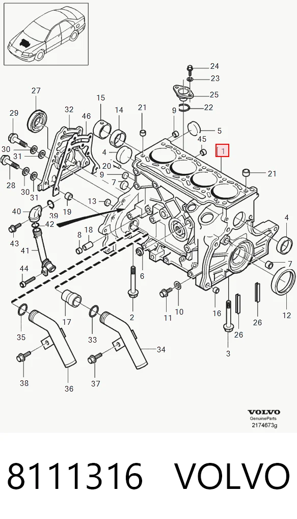 8111316 Volvo Мотор в сборе